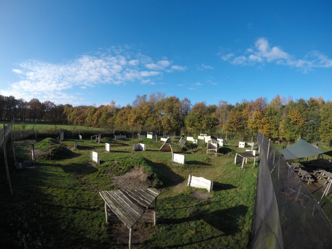 Overzicht Lasergame veld Enschede